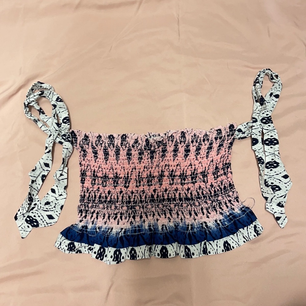 Ocean Drive Multicolor Sleeveless Crop Top